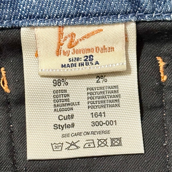 Citizens of Humanity Sophia Split Front Distressed Denim Knee Length Skirt - 6 - Picture 14 of 16